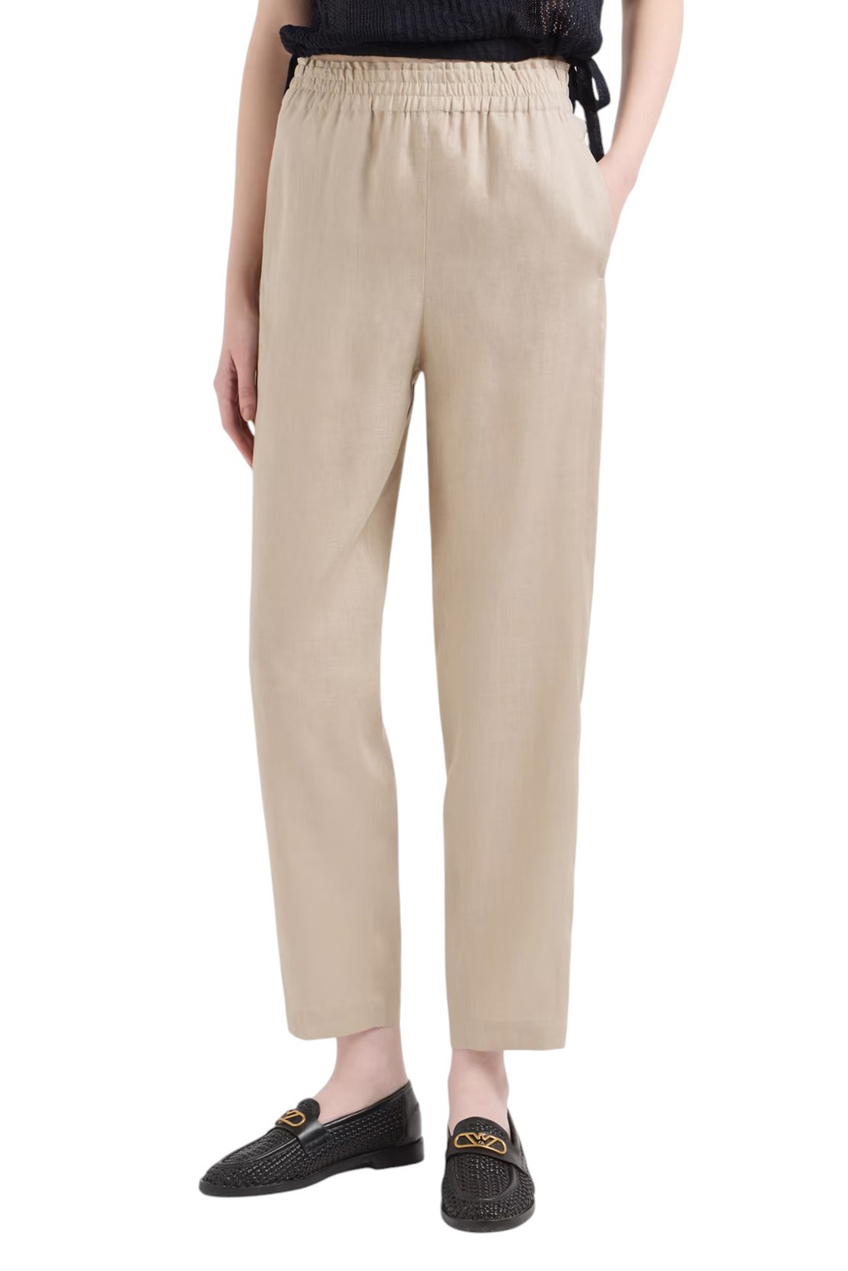 Женский Emporio Armani Брюки из льна (цвет ), артикул EW001575-TE14012 | Фото 3