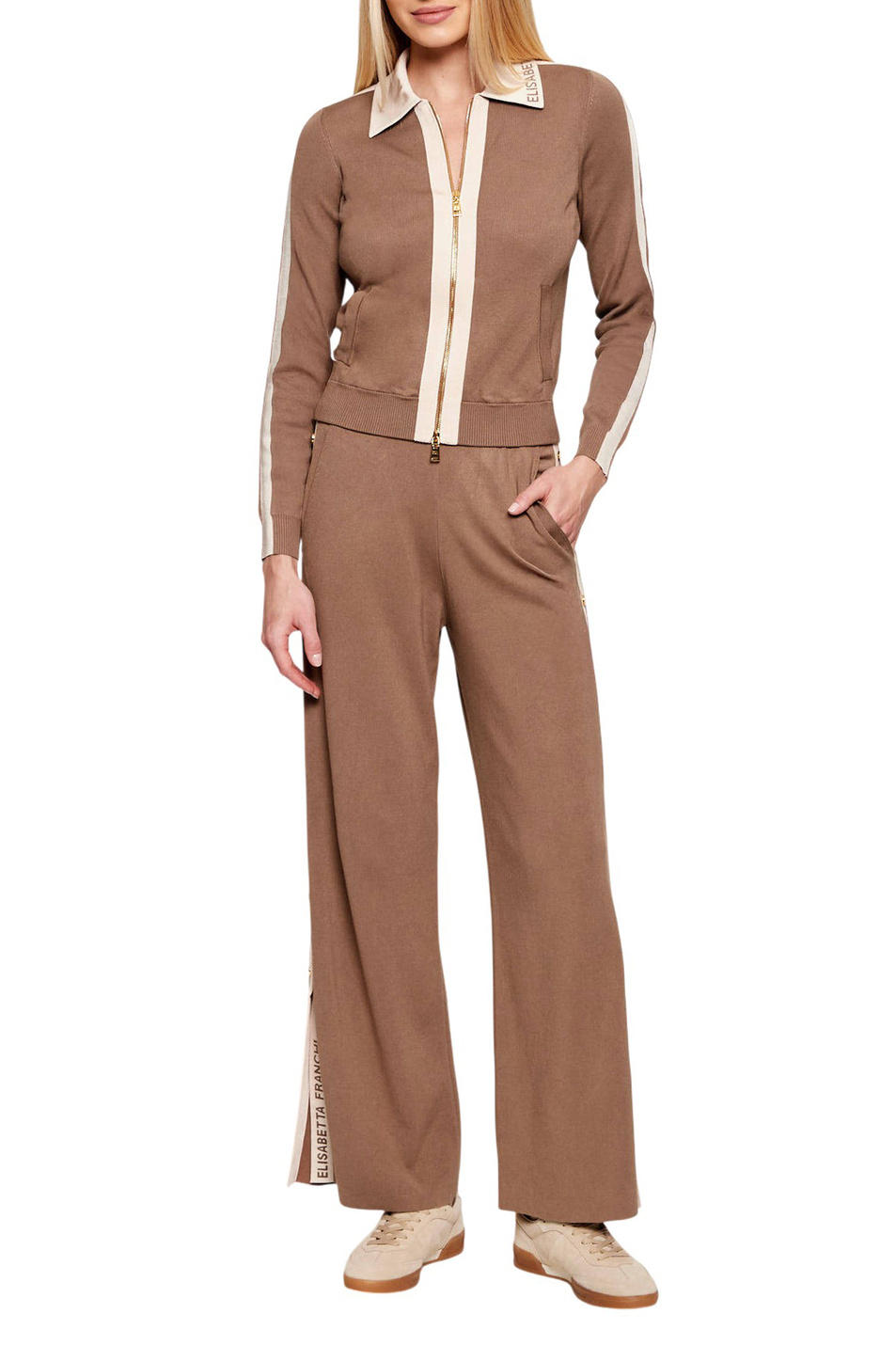 Женский Elisabetta Franchi Кардиган с контрастными вставками (цвет ), артикул MK66S61E2 | Фото 3