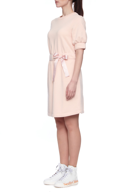 Платье с кулиской на талии|Основной цвет:Розовый|Артикул:3K2A7M-2J60Z | Фото 2