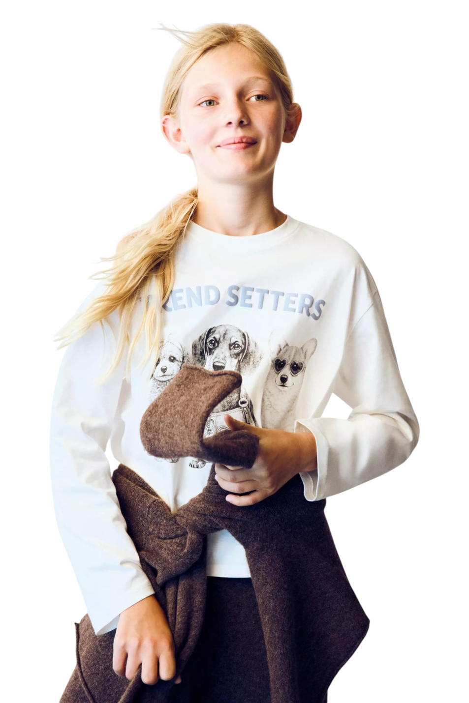 Лонгслив TREND из хлопка|Основной цвет:Белый Девочкам Mango Kids Лонгслив TREND из хлопка (цвет ), артикул 37005174 | Фото 3