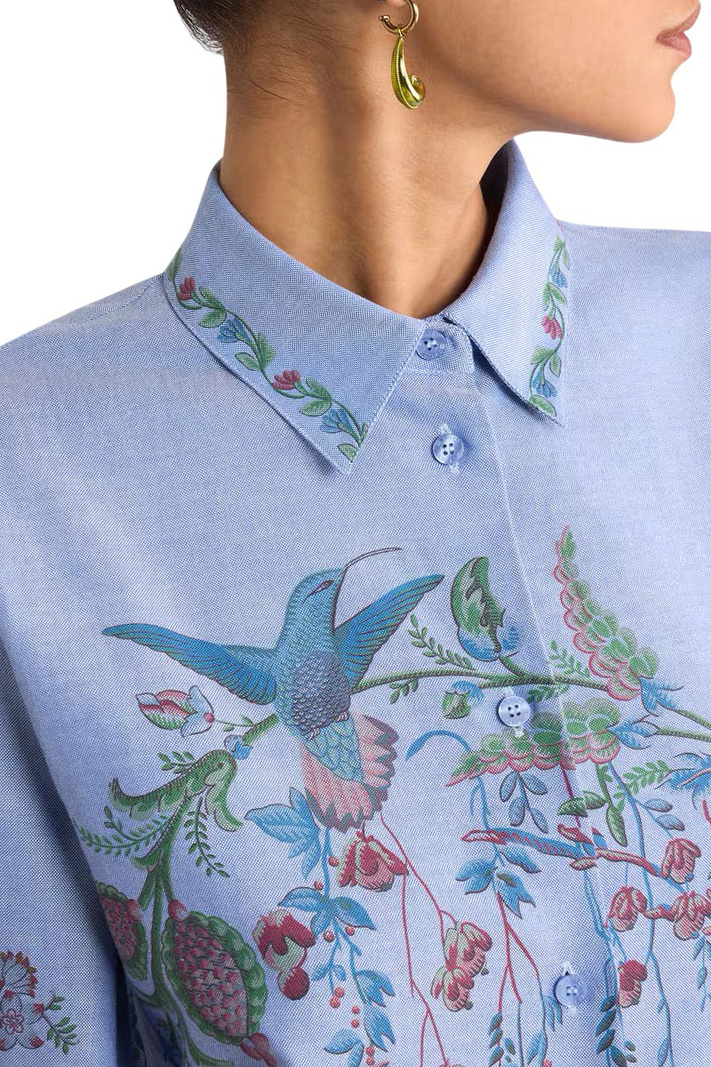 Женский Etro Блузка из хлопка с принтом (цвет ), артикул WRIA001399SP5J2X0802 | Фото 5