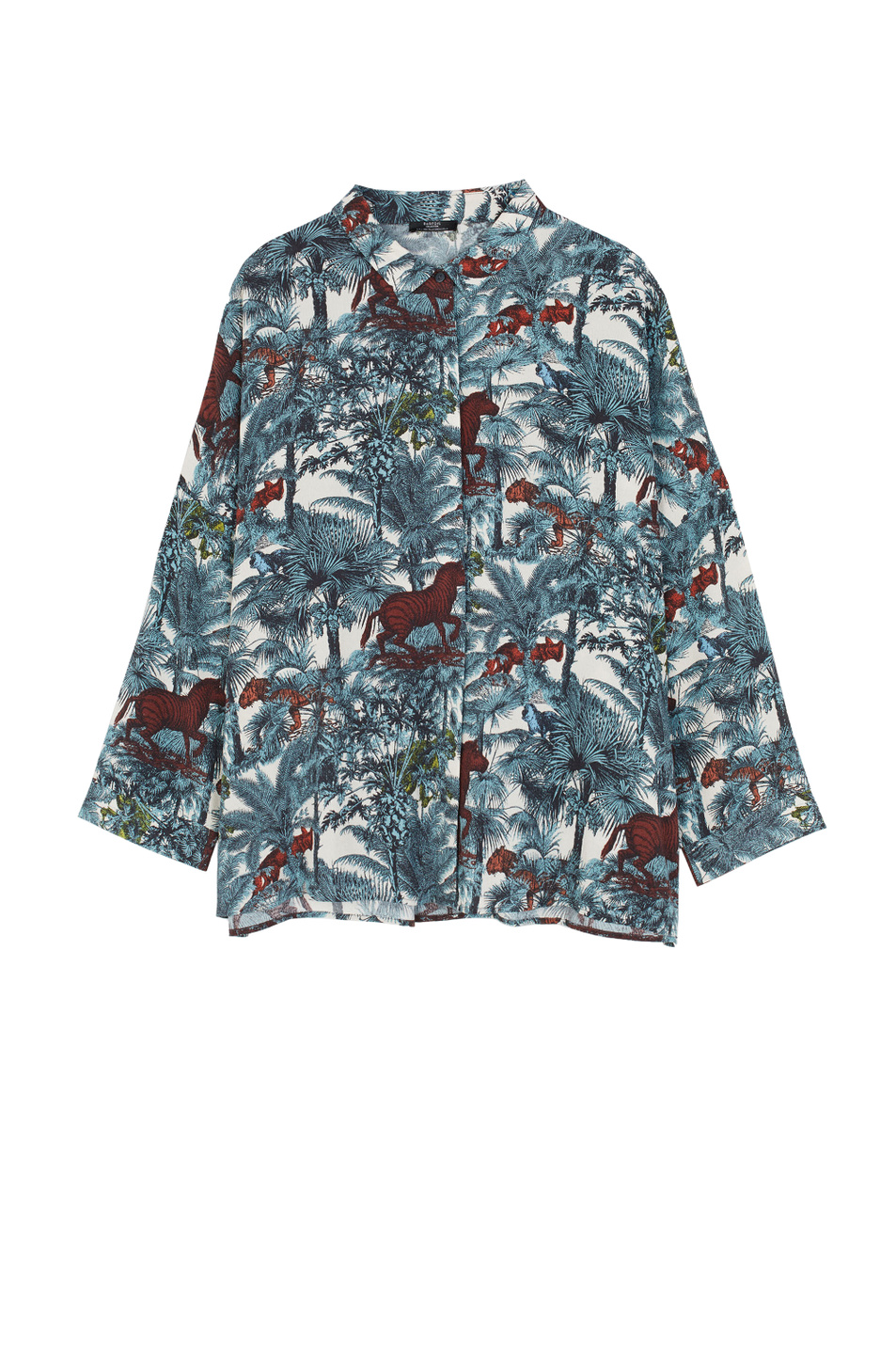 Parfois Рубашка свободного кроя с принтом (цвет ), артикул 184455 | Фото 1