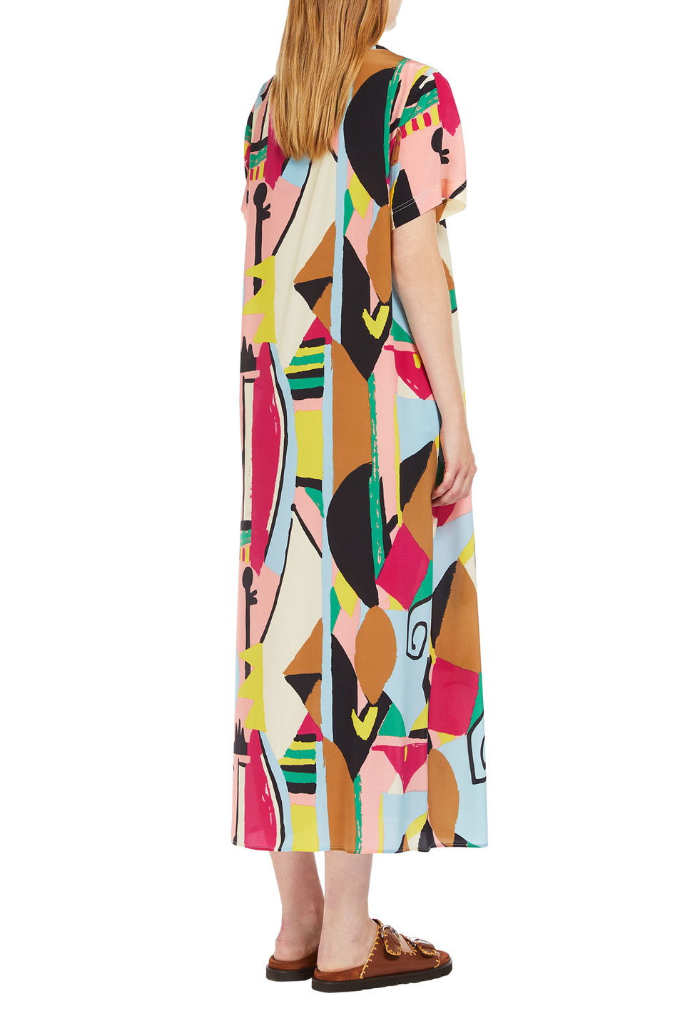 Женский Weekend Max Mara Платье ORCHIS из натурального шелка (цвет ), артикул 2415221122 | Фото 4