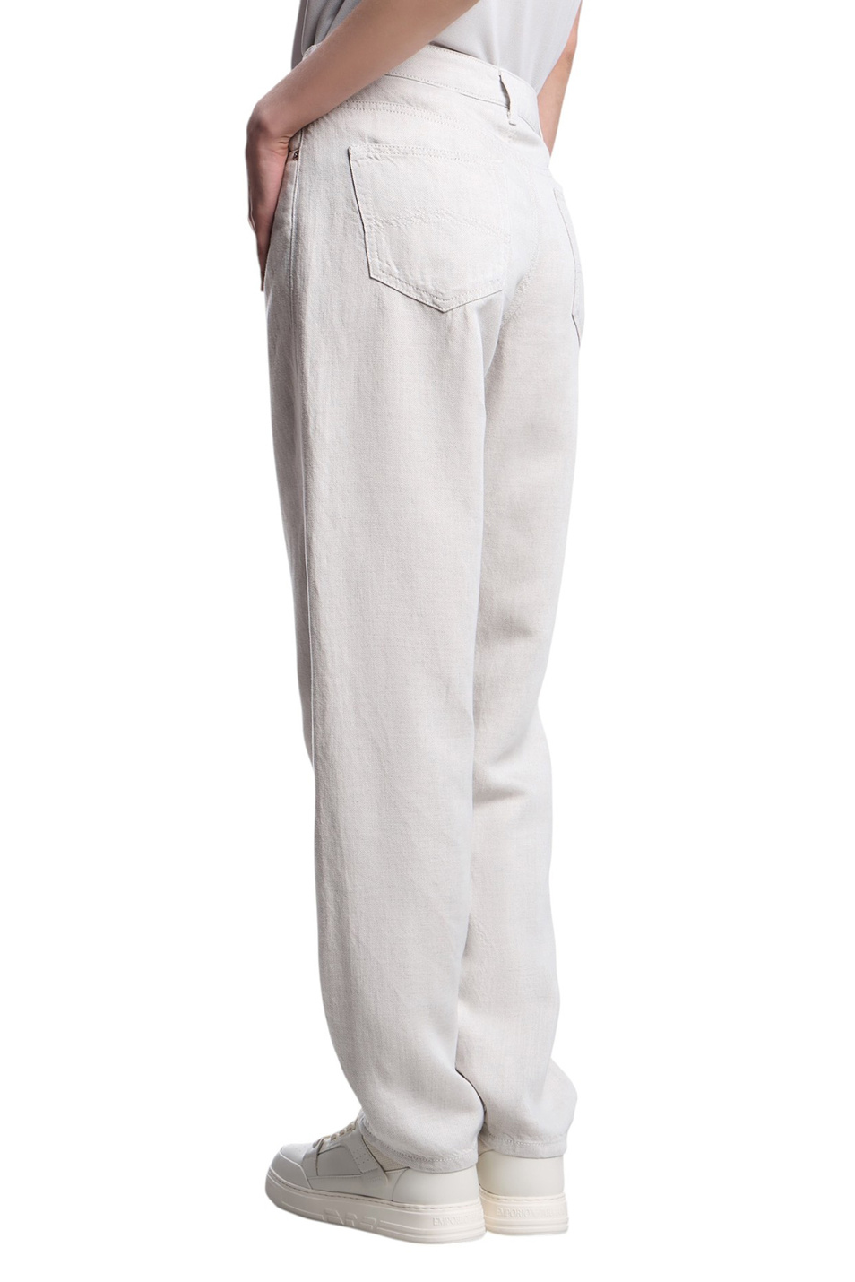 Женский Emporio Armani Джинсы из хлопка (цвет ), артикул EW001502-AF14857 | Фото 4