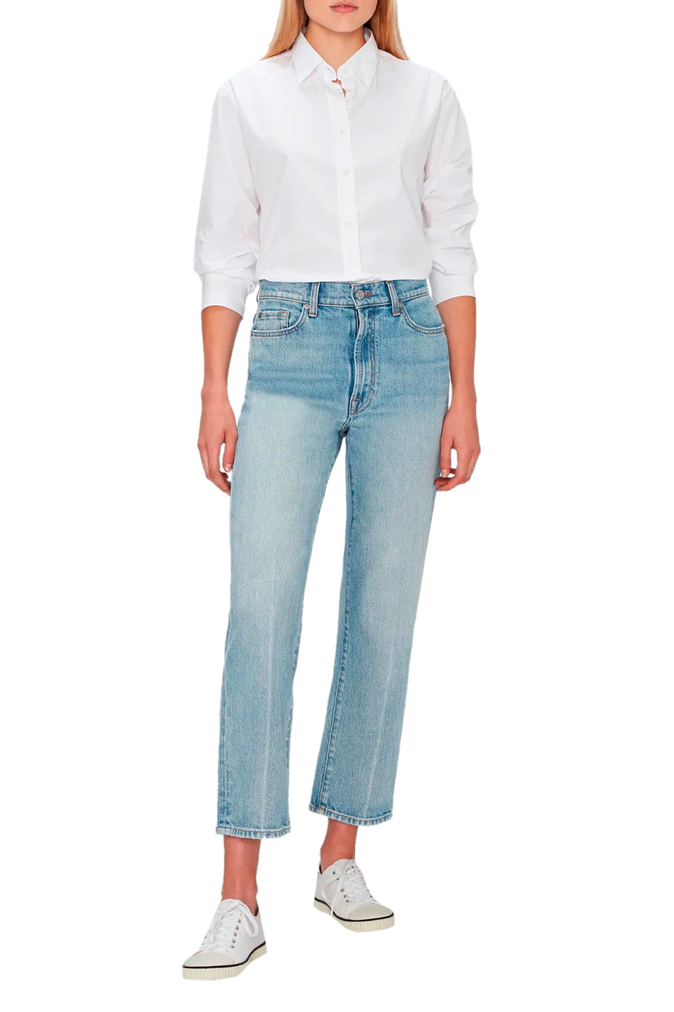 Женский 7 for all Mankind Джинсы LOGAN STOVEPIPE Air Wash (цвет ), артикул JSSLC100AW | Фото 3