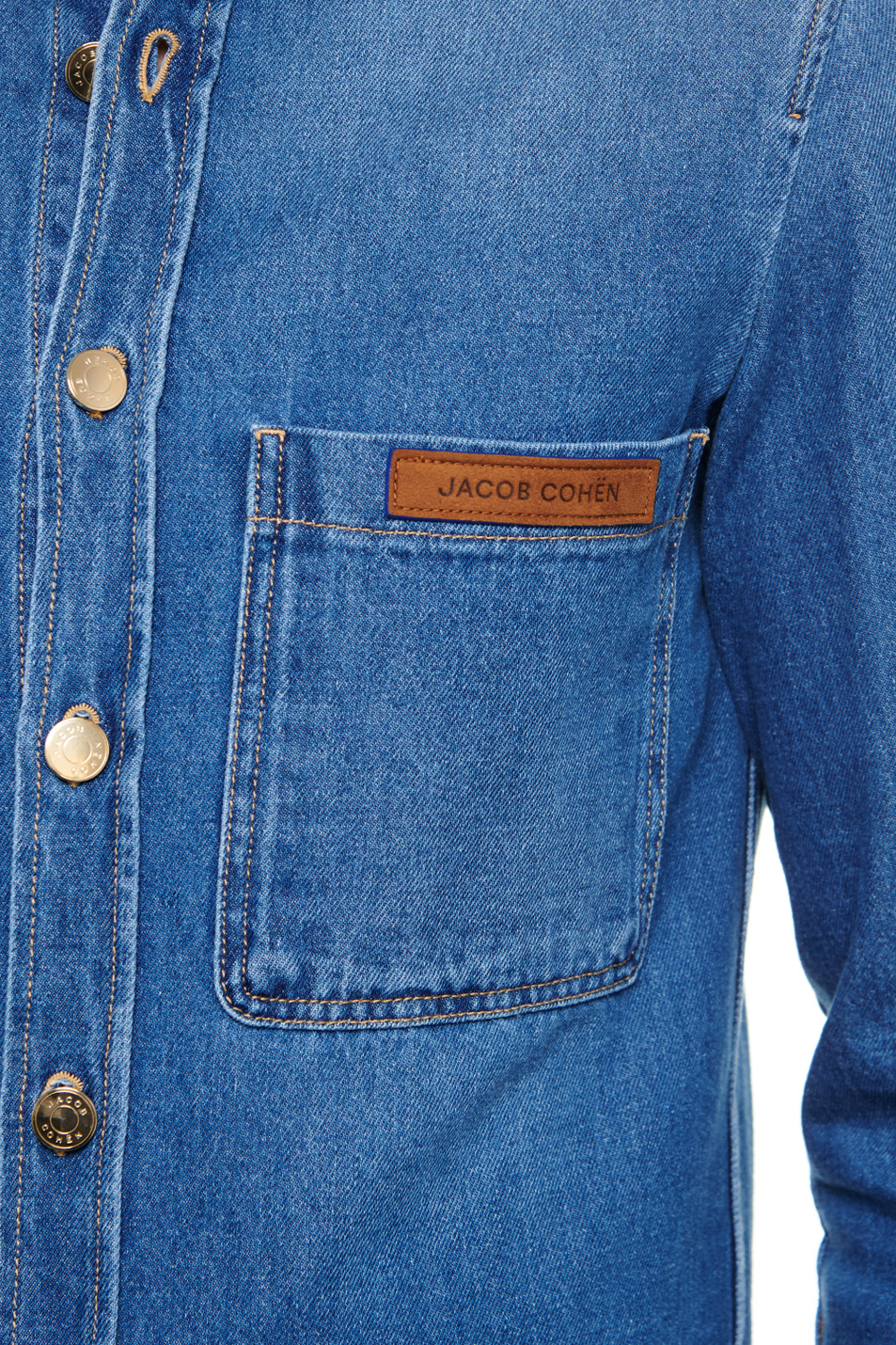 Мужской Jacob Cohen Куртка джинсовая из натурального хлопка (цвет ), артикул UE01080T601A | Фото 7