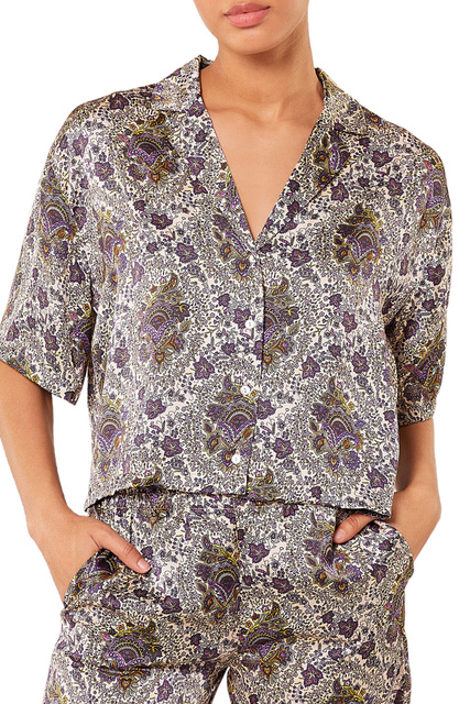 Пижамная рубашка REEVA с принтом|Основной цвет:Мультиколор|Артикул:6534267 | Фото 1