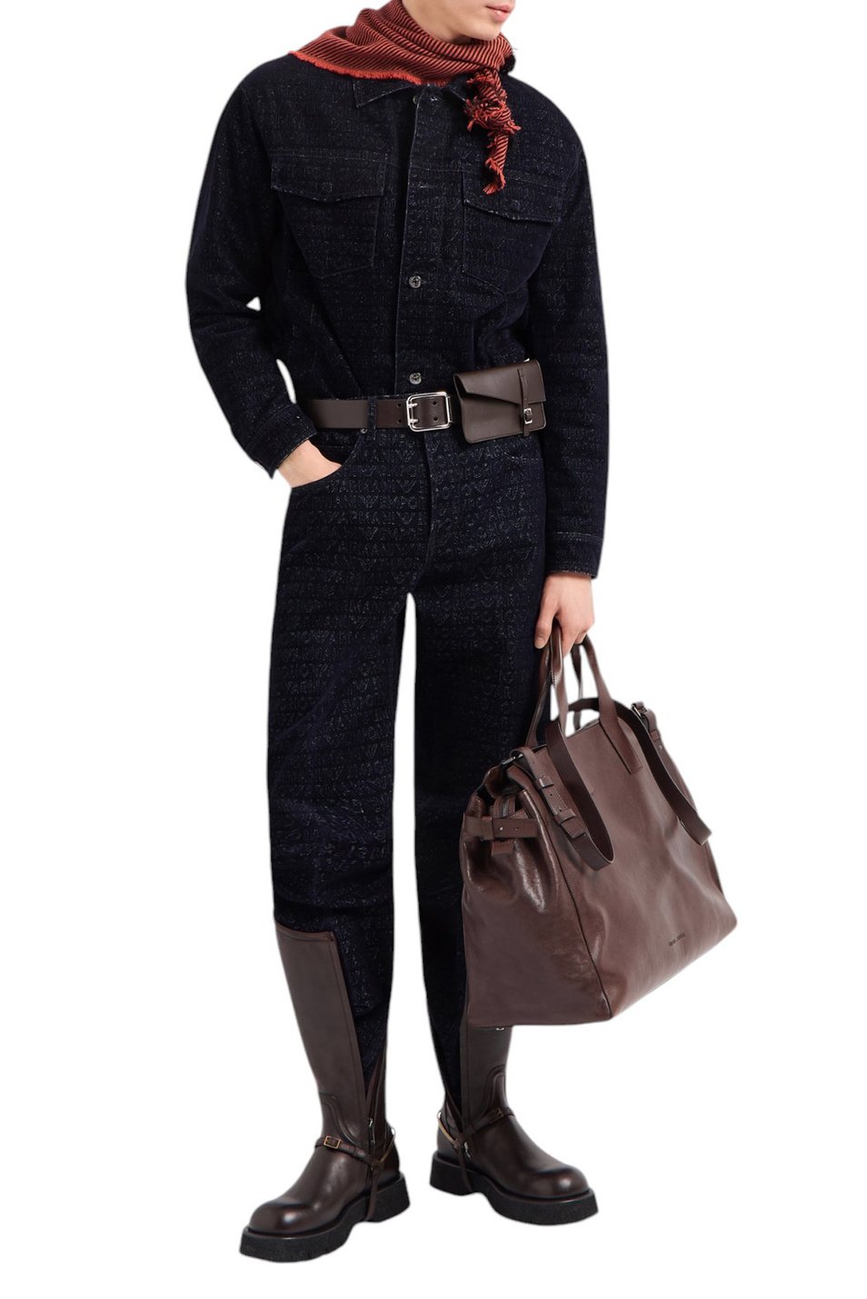 Мужской Emporio Armani Куртка джинсовая из хлопка (цвет ), артикул EM001175-AF13446 | Фото 2