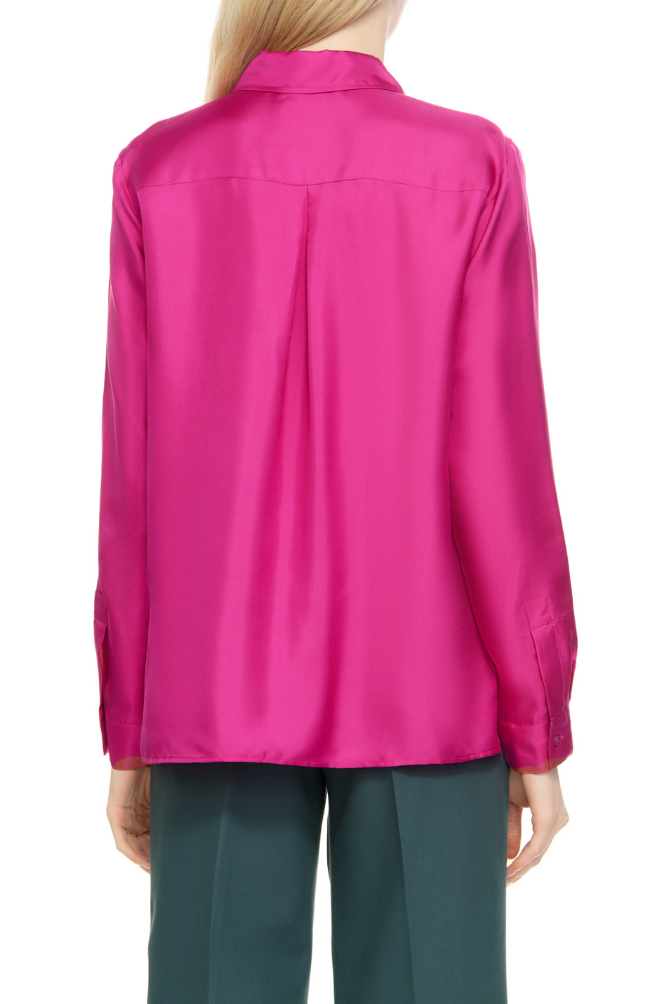 Женский MAX&Co. Рубашка ODOMETRO из натурального шелка (цвет ), артикул 71140123 | Фото 4