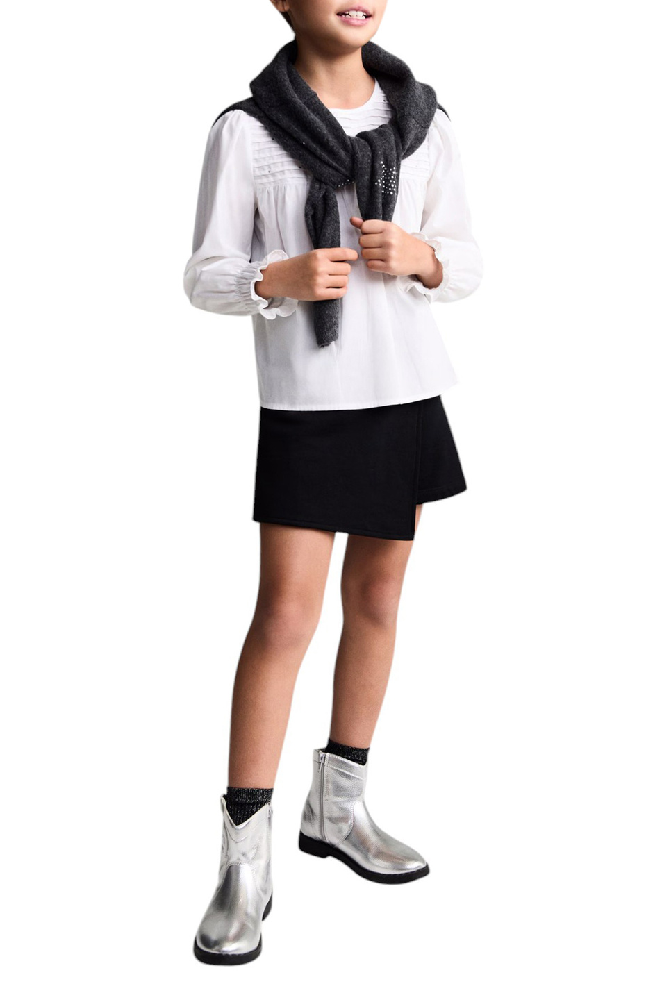 Девочкам Mango Kids Блузка LEELA из натурального хлопка (цвет ), артикул 87020257 | Фото 3
