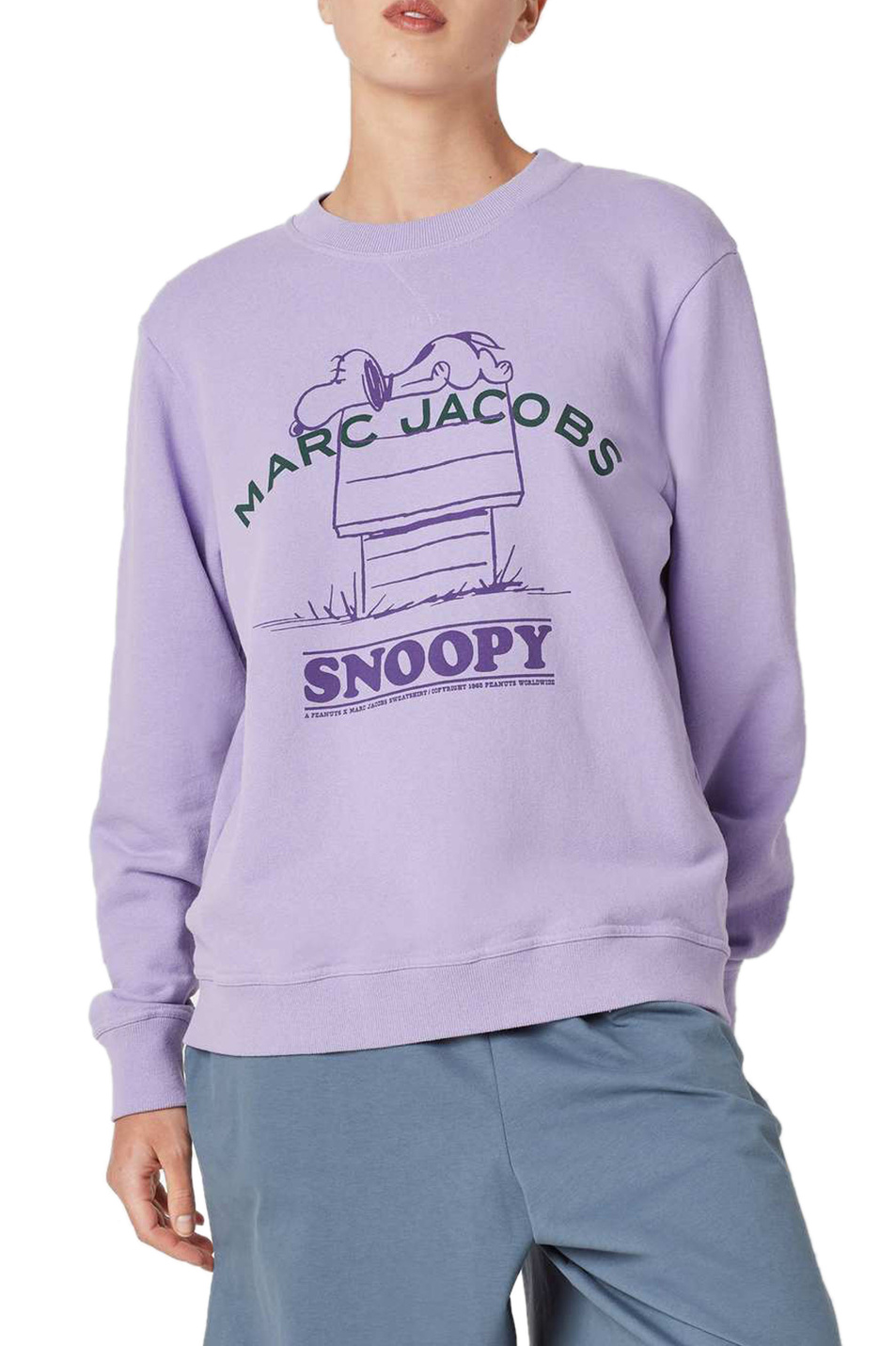 Женский Marc Jacobs Свитшот из натурального хлопка с принтом (цвет ), артикул C604P28PF21 | Фото 4