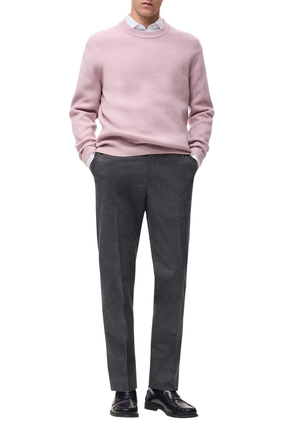 Мужской Mango Man Джемпер PARKY с круглым вырезом (цвет ), артикул 17007900 | Фото 2