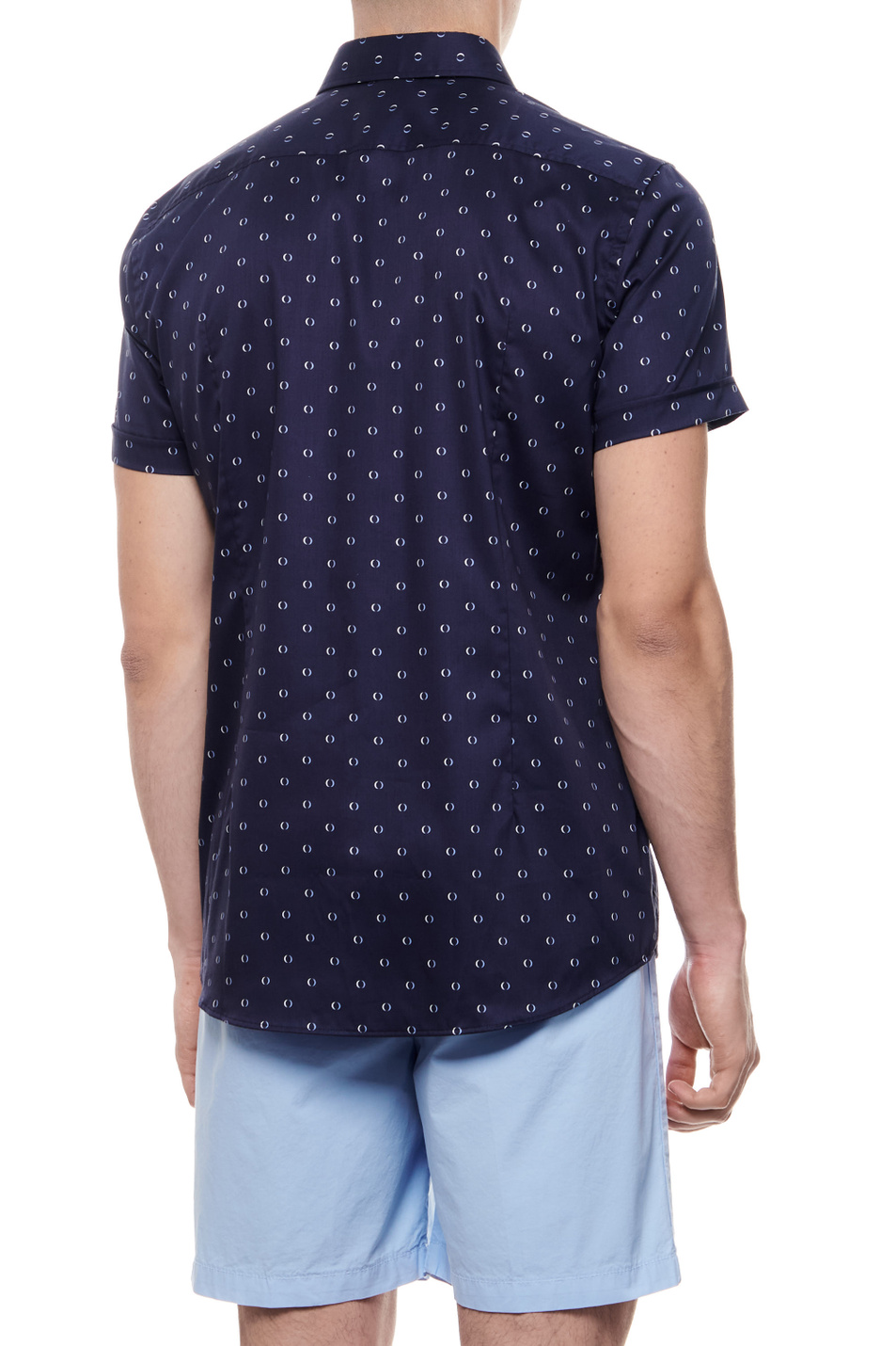 Мужской BOSS Рубашка H-HANK из хлопка и лиоцелла (цвет ), артикул 50513367 | Фото 3