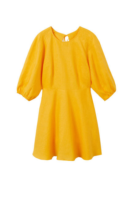 Платье FILIPA с вырезом на спинке|Основной цвет:Желтый|Артикул:27067107 | Фото 1