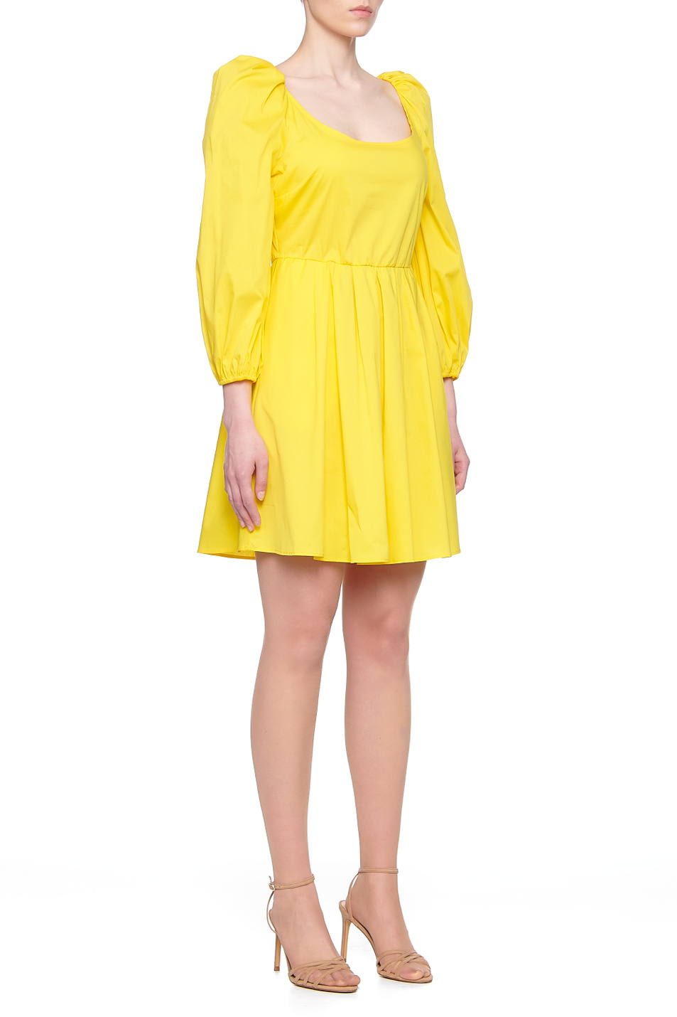 Liu Jo Платье с рукавами буф из смесового хлопка (цвет ), артикул CA1065T2432 | Фото 3