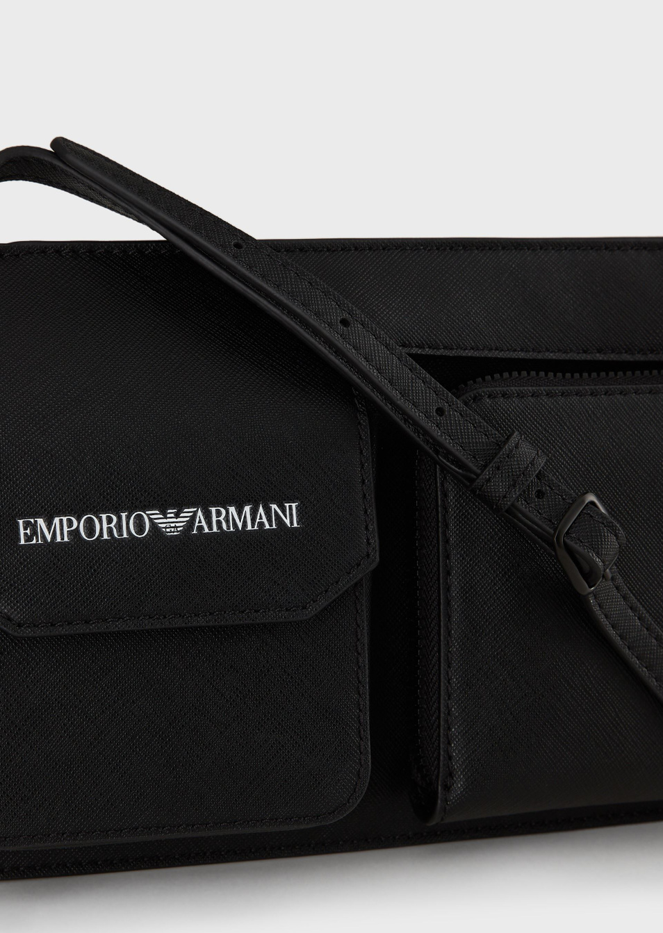 Emporio Armani Сумка из восстановленной кожи с сафьяновым принтом и внешним карманом (цвет ), артикул Y4R320-Y020V | Фото 3
