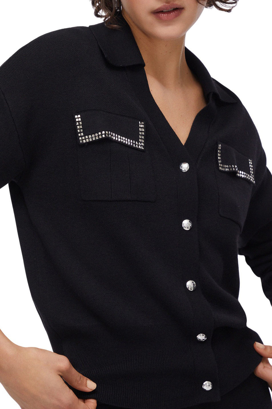 Женский Liu Jo Кардиган со стразами (цвет ), артикул TA6041MS59L | Фото 5