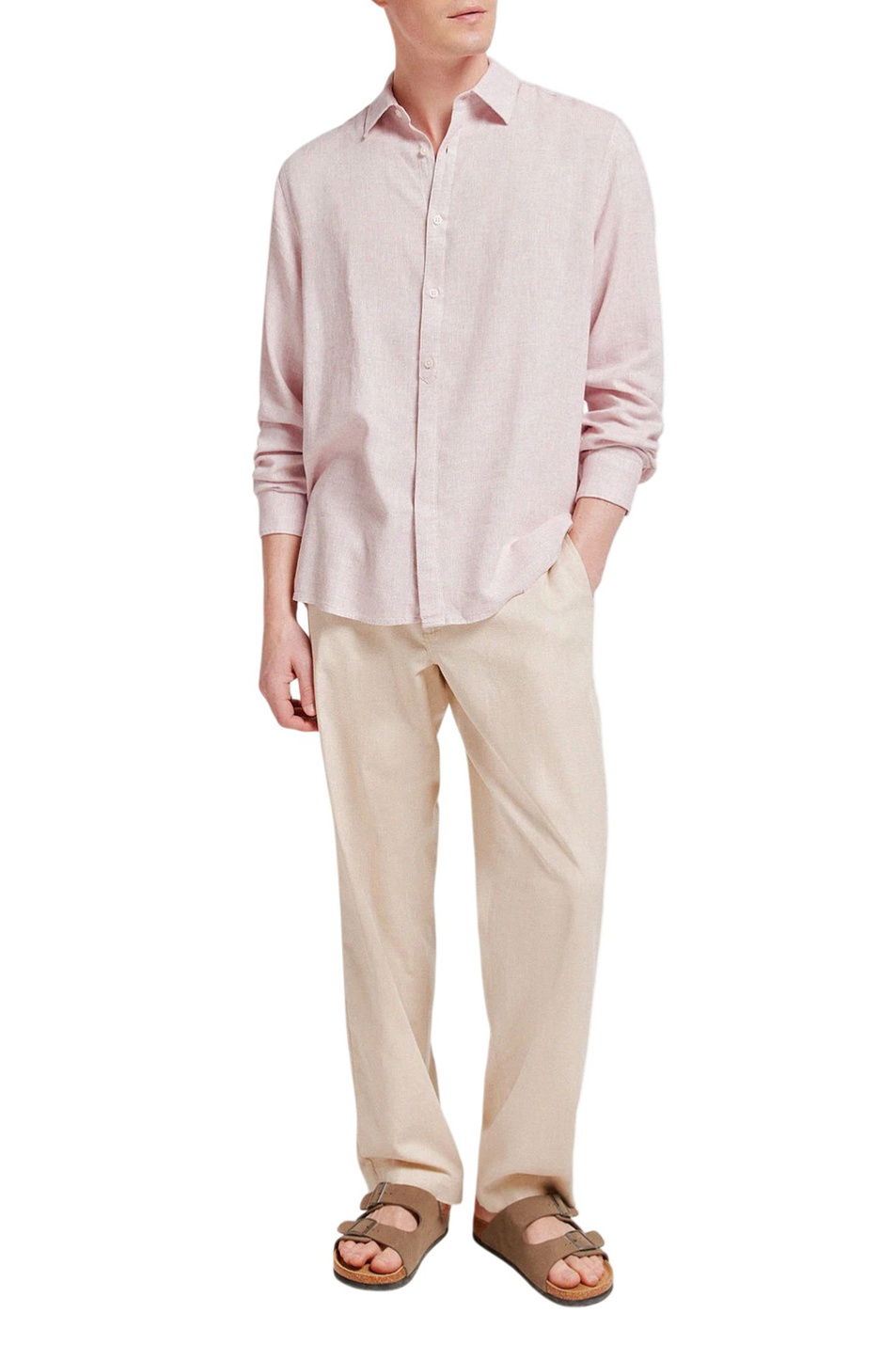 Мужской Springfield Рубашка однотонная (цвет ), артикул 0993389 | Фото 2