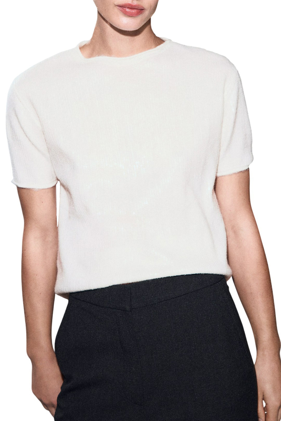 Женский Mango Джемпер SPARK с пайетками (цвет ), артикул 17009127 | Фото 3