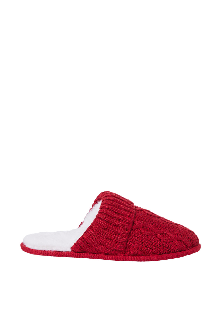 Тапочки MERCY с флисовой подкладкой|Основной цвет:Красный|Артикул:6537430 | Фото 1