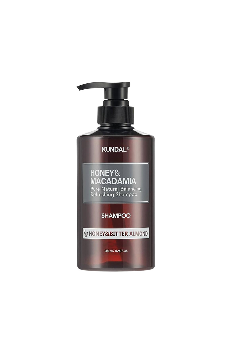Не имеет пола KUNDAL Шампунь Honey & Macadamia Shampoo Honey & Bitter Almond, 500 мл (цвет ), артикул K8809809422127 | Фото 1