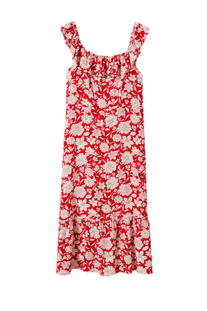 Платье LOLIL-H с цветочным принтом|Основной цвет:Красный|Артикул:27001082 | Фото 1