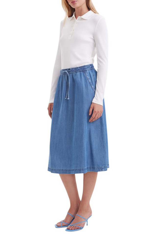 Женский Gerry Weber Юбка джинсовая с кулиской на поясе (цвет ), артикул 510024-31541 | Фото 3