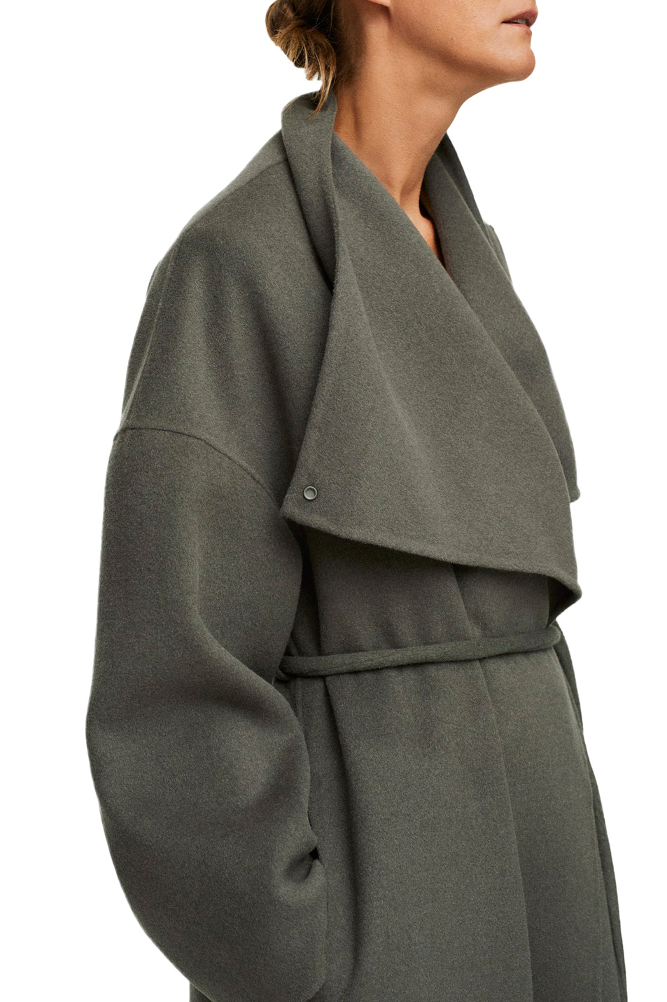 Женский Mango Пальто WINTOUR из смесовой шерсти с широкими лацканами (цвет ), артикул 17005907 | Фото 3