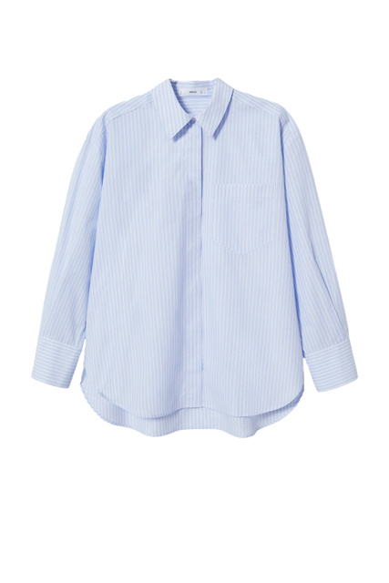 Рубашка оверсайз JUANES|Основной цвет:Голубой|Артикул:37934040 | Фото 1