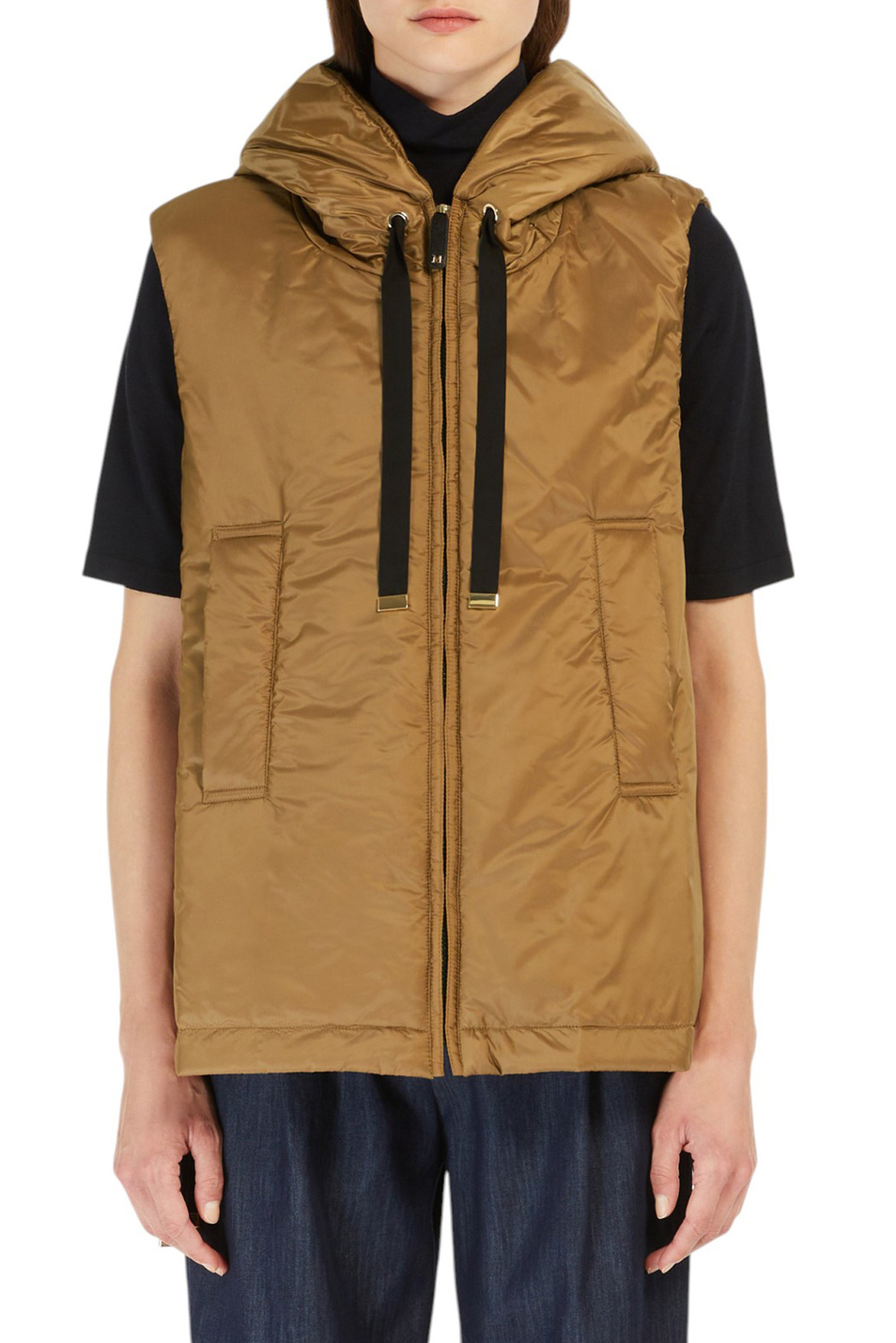 Женский Max Mara Жилетка GREENGO однотонная (цвет ), артикул 2529296024 | Фото 3