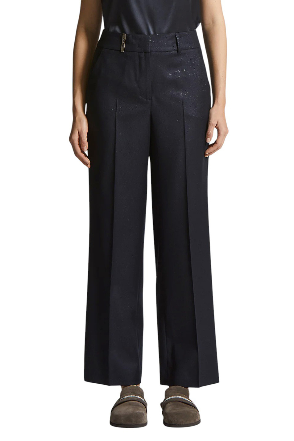 Женский Peserico Брюки из смесовой шерсти с люрексом (цвет ), артикул A04283Z-03359 | Фото 4