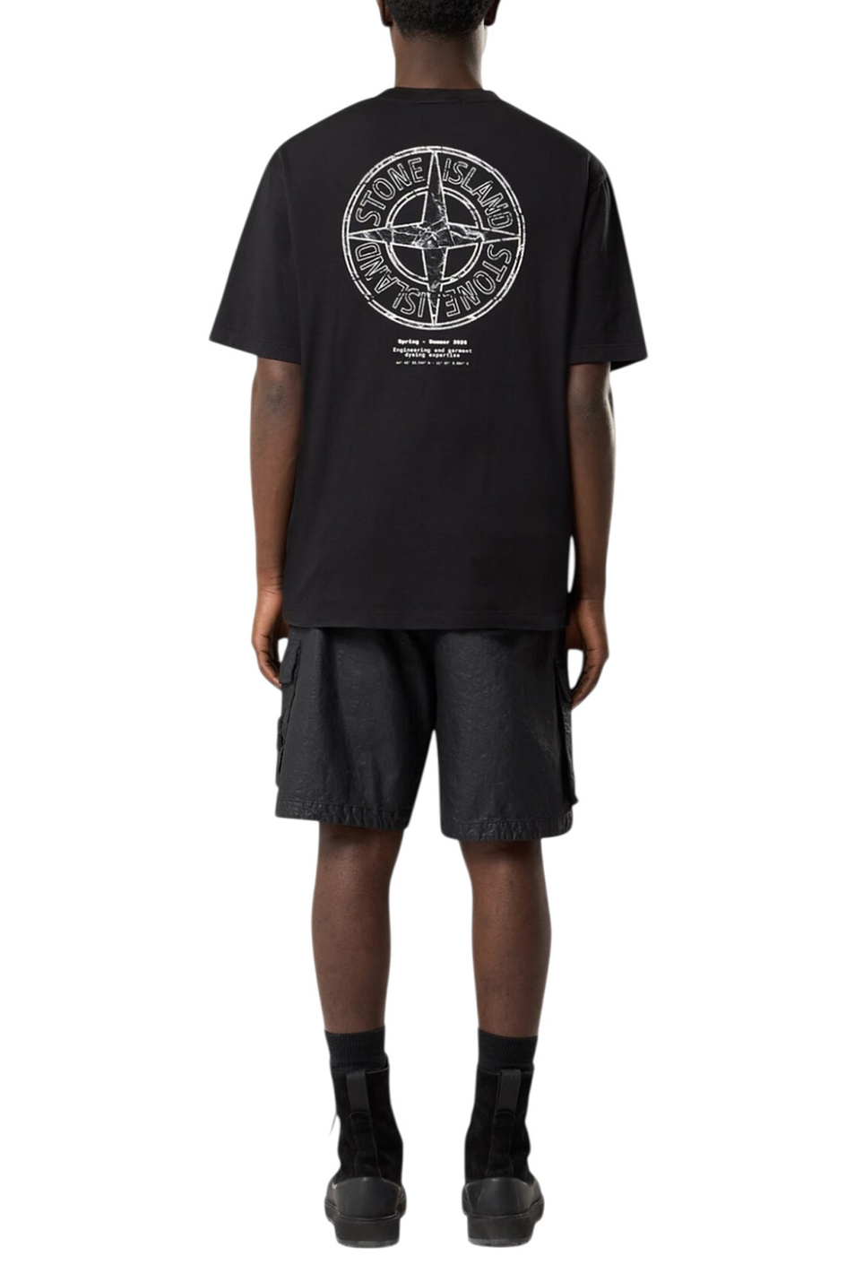Мужской Stone Island Футболка из хлопка с принтом (цвет ), артикул L1S152100001-S0285 | Фото 4