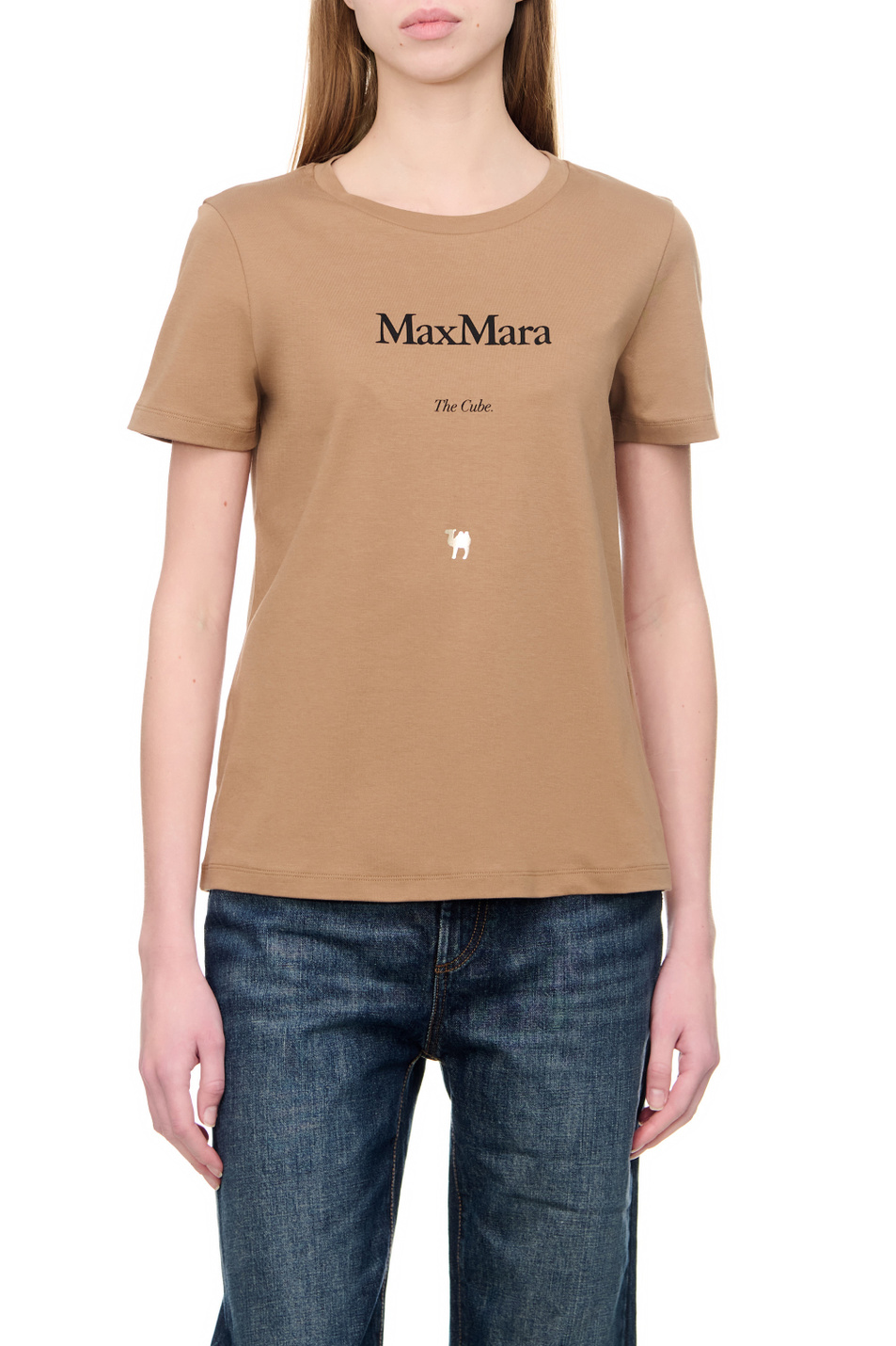 Женский Max Mara Футболка GILBERT из натурального хлопка (цвет ), артикул 2399710331 | Фото 4