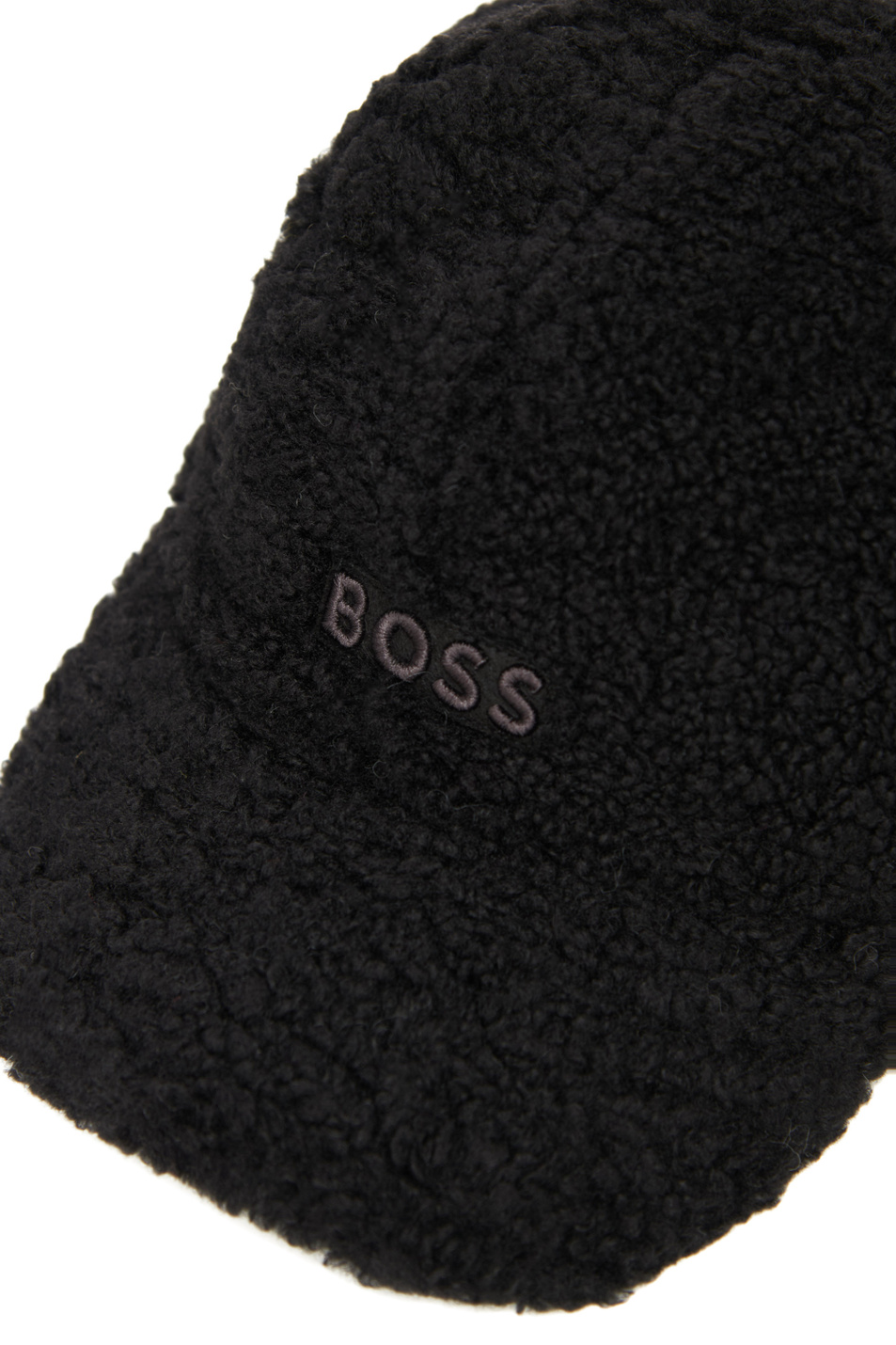 Женский BOSS Кепка из искусственной овчины с логотипом (цвет черный), артикул 50502994 | Фото 3