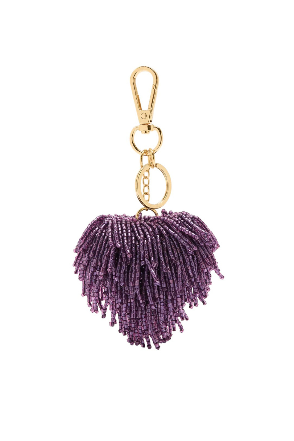 Брелок для ключей в форме сердца|Основной цвет:Фиолетовый Женский Parfois Брелок для ключей в форме сердца (цвет ), артикул 242991 | Фото 1
