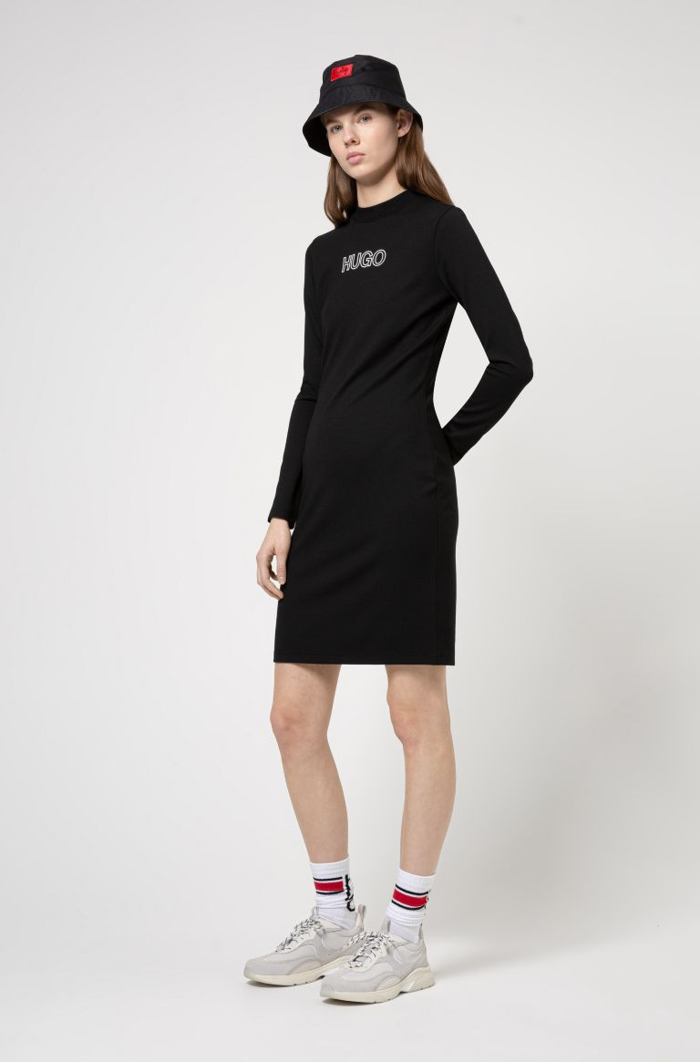 HUGO Платье Dassy из эластичного джерси с 3D-логотипом (цвет ), артикул 50449838 | Фото 2