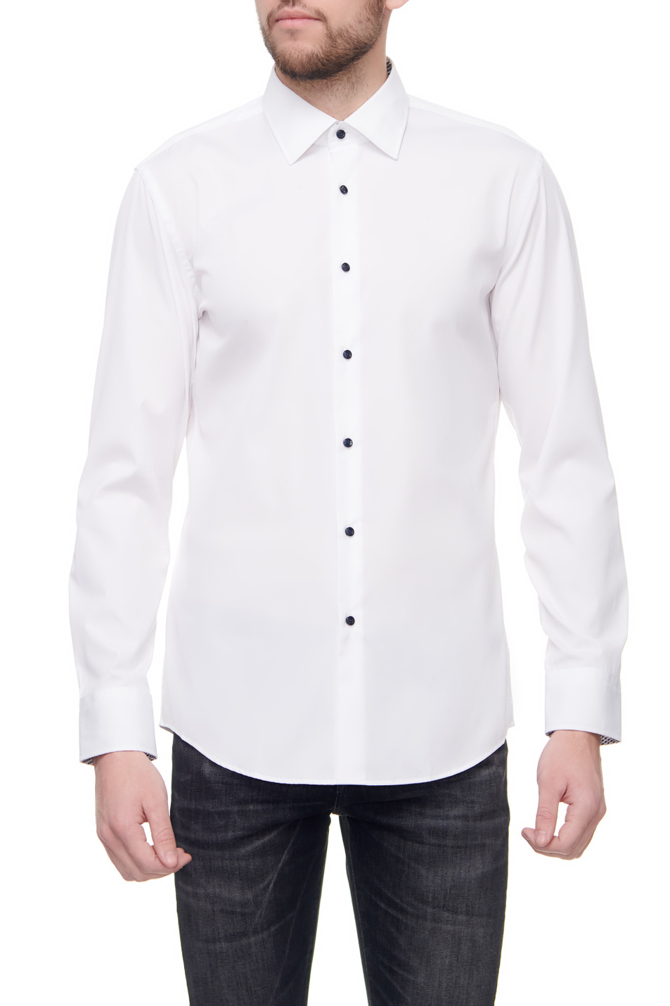 Мужской BOSS Рубашка с контрастными пуговицами (цвет ), артикул 50464148 | Фото 1