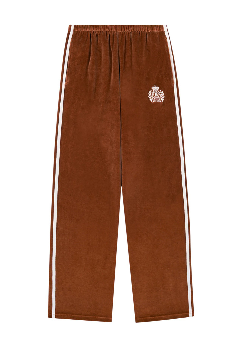 Женский Sporty & Rich Брюки NY Crest из велюра (цвет ), артикул PA02265243BR11 | Фото 1