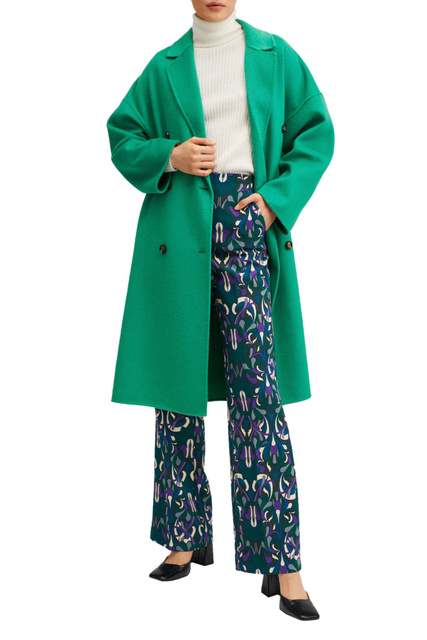 Пальто PICAROL из смесовой шерсти|Основной цвет:Зеленый|Артикул:27042878 | Фото 2