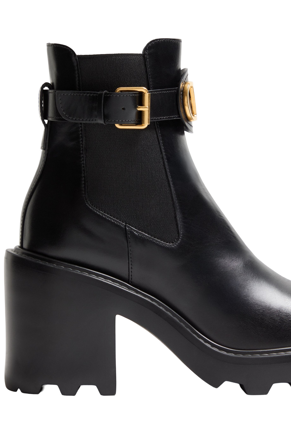 Ботильоны VLogo Signature из натуральной кожи|Основной цвет:Черный Женский Valentino Ботильоны VLogo Signature из натуральной кожи (цвет ), артикул 9W2S0KY9BEK | Фото 6