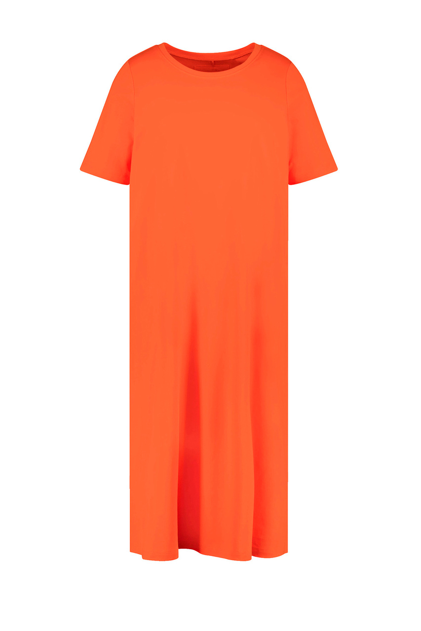 Платье из натурального хлопка|Основной цвет:Оранжевый|Артикул:481001-26116 | Фото 1