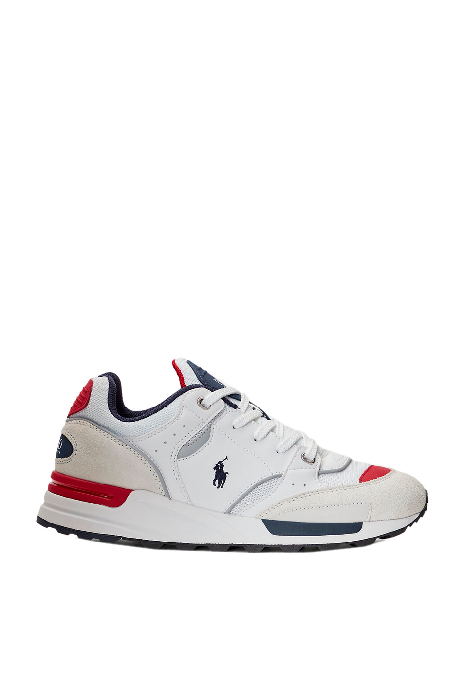 Мужской Polo Ralph Lauren Кроссовки из комбинированной кожи с сетчатыми вставками (цвет мультиколор), артикул 809846186001 | Фото 1