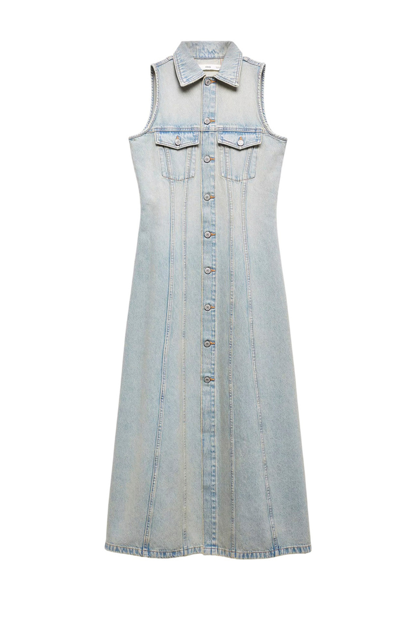 Платье KAROL джинсовое|Основной цвет:Голубой|Артикул:67055734 | Фото 1