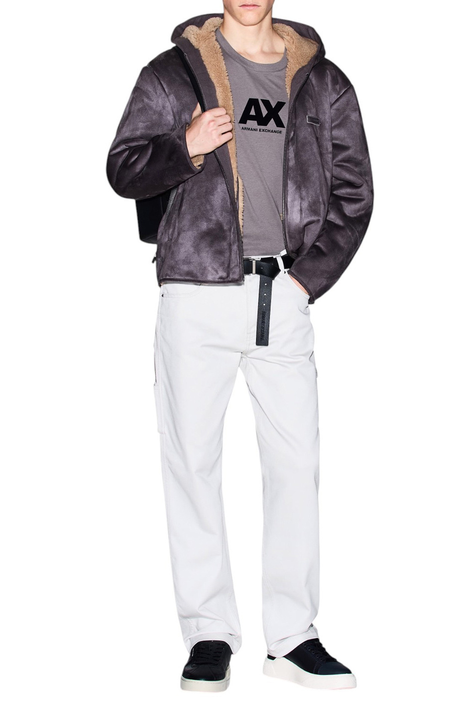 Мужской Armani Exchange Футболка из хлопка (цвет ), артикул XM001403-AF16432 | Фото 2