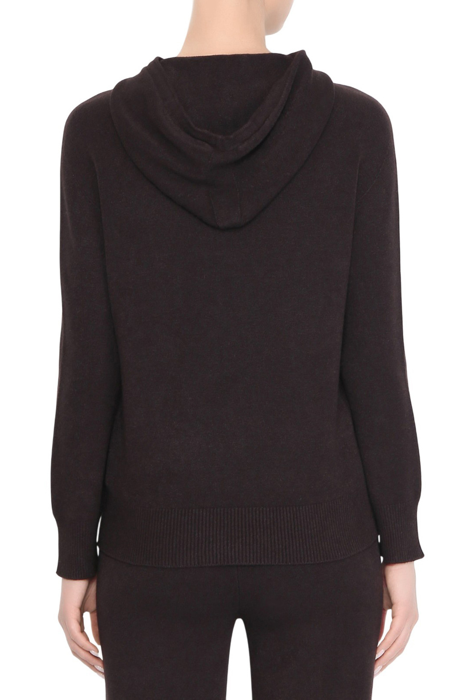 Джемпер с аппликацией|Основной цвет:Коричневый Женский Ermanno Firenze Джемпер с аппликацией (цвет ), артикул D47EM017EP2 | Фото 5