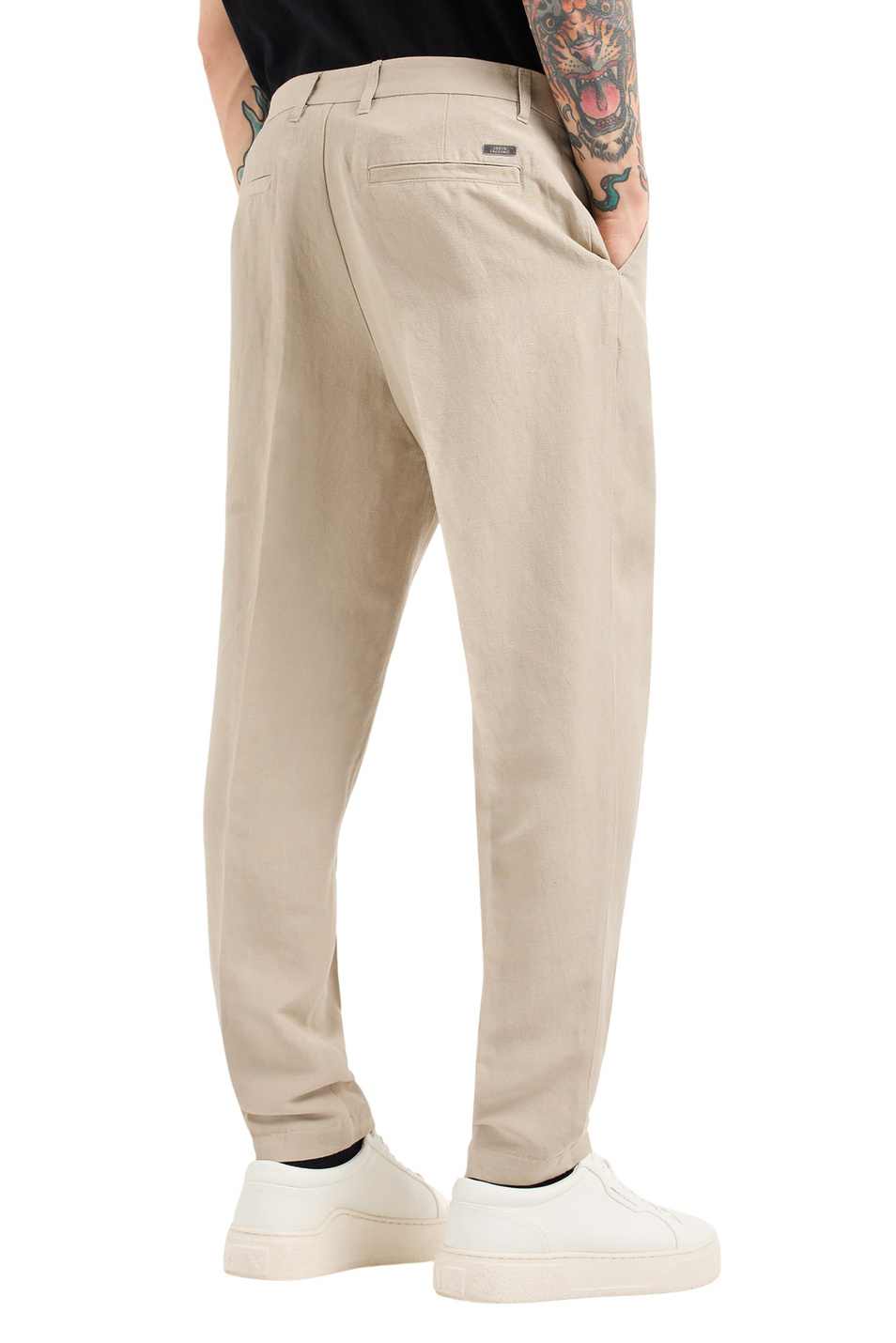 Мужской Armani Exchange Брюки из смесового льна (цвет ), артикул 8NZP15-ZNFNZ | Фото 4