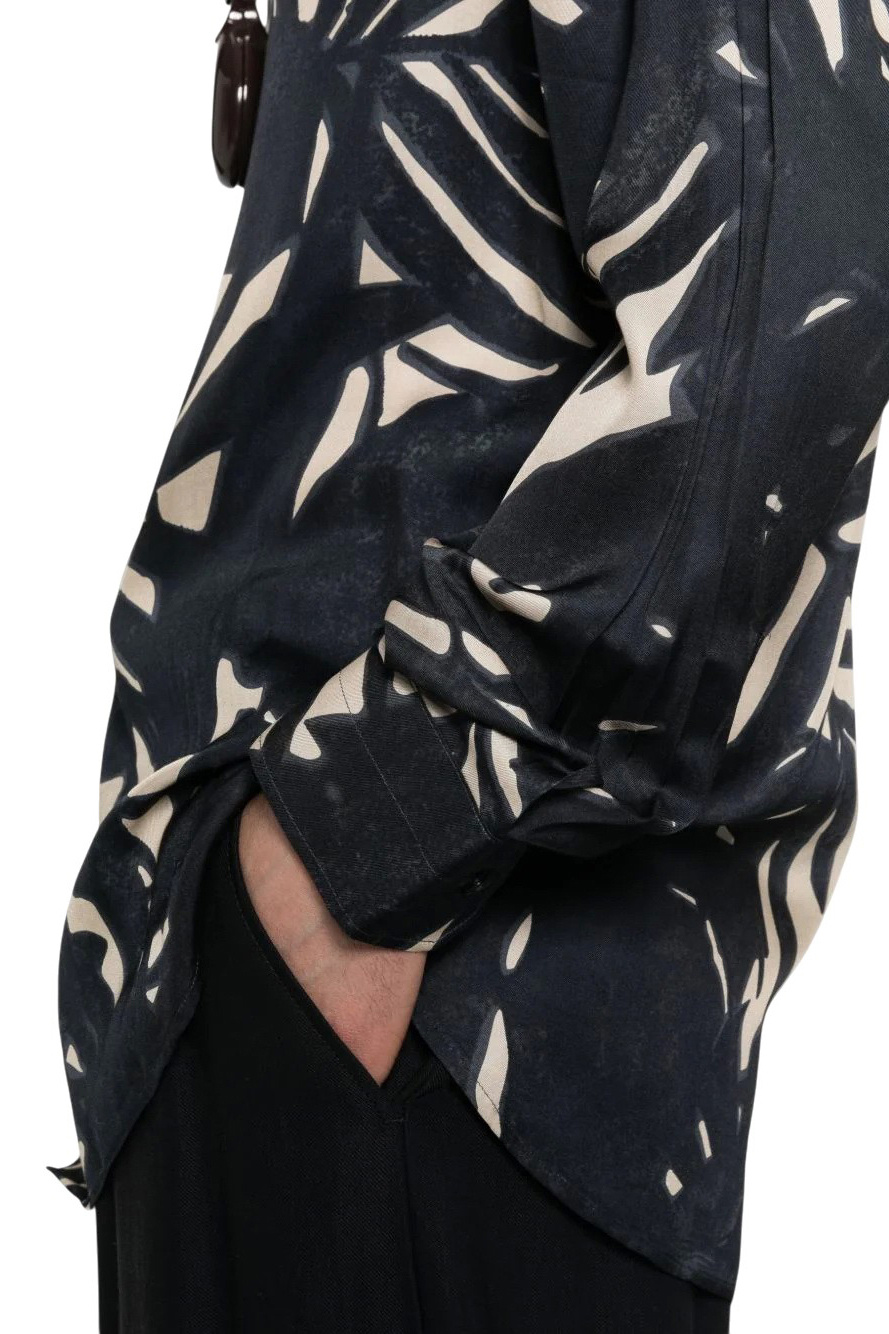 Рубашка с цветочным принтом|Основной цвет:Разноцветный Мужской Emporio Armani Рубашка с цветочным принтом (цвет ), артикул EM005762-AF13285 | Фото 5