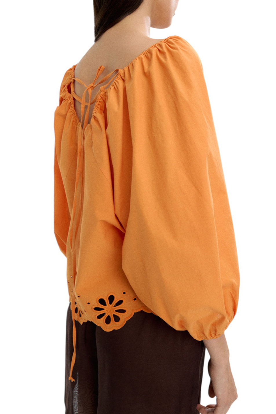 Блузка с вышивкой|Основной цвет:Оранжевый Женский Parfois Блузка с вышивкой (цвет ), артикул 235247 | Фото 5