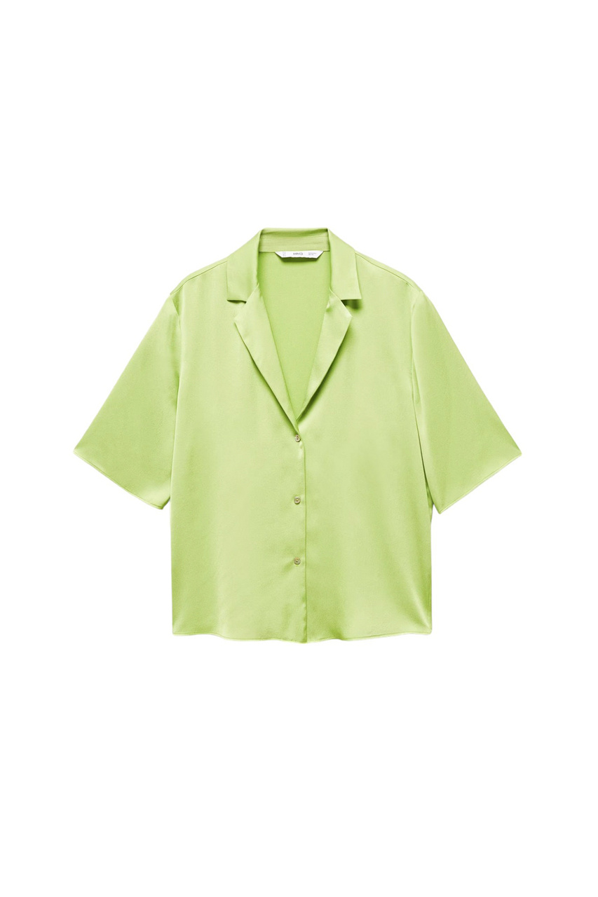 Блузка SASSA атласная|Основной цвет:Салатовый|Артикул:67007129 | Фото 1