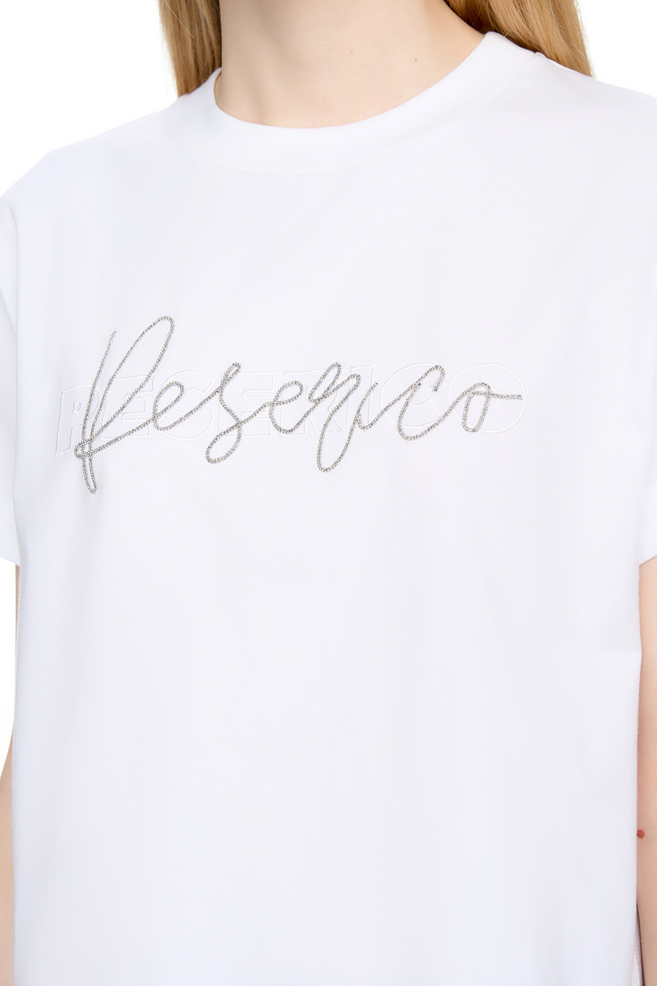 Женский Peserico Футболка из эластичного хлопка (цвет ), артикул S06659J0Q3-00070 | Фото 6